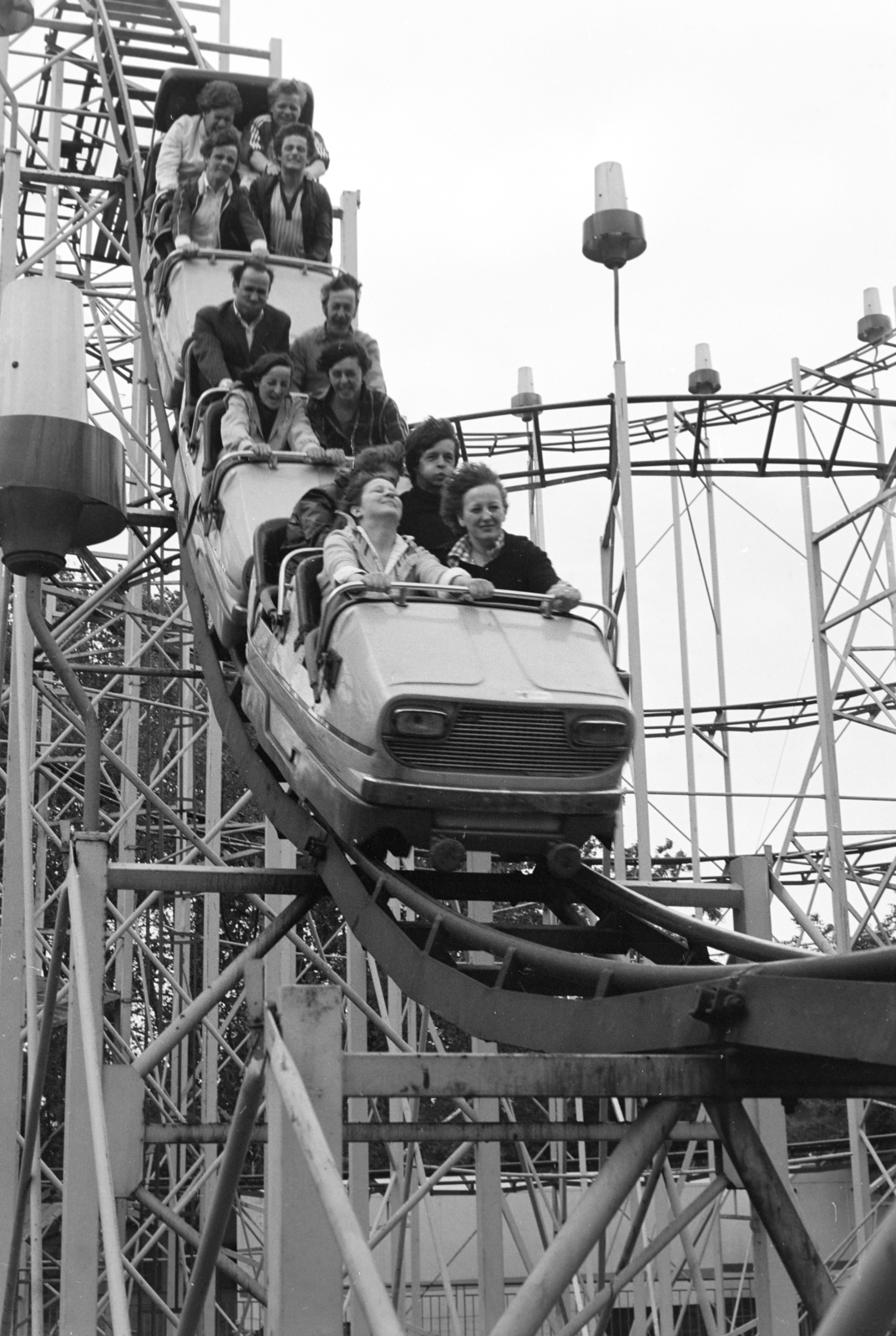 Magyarország, Városliget,Vidámpark, Budapest XIV., Ciklon., 1983, Kanyó Béla, Budapest, Fortepan #268698