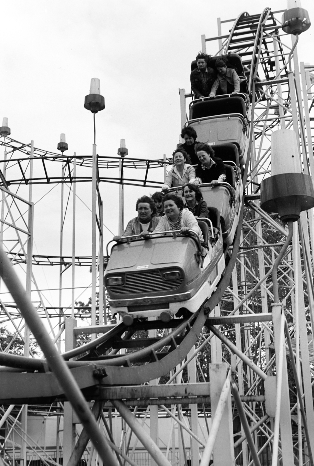 Magyarország, Városliget,Vidámpark, Budapest XIV., Ciklon., 1983, Kanyó Béla, Budapest, Fortepan #268699