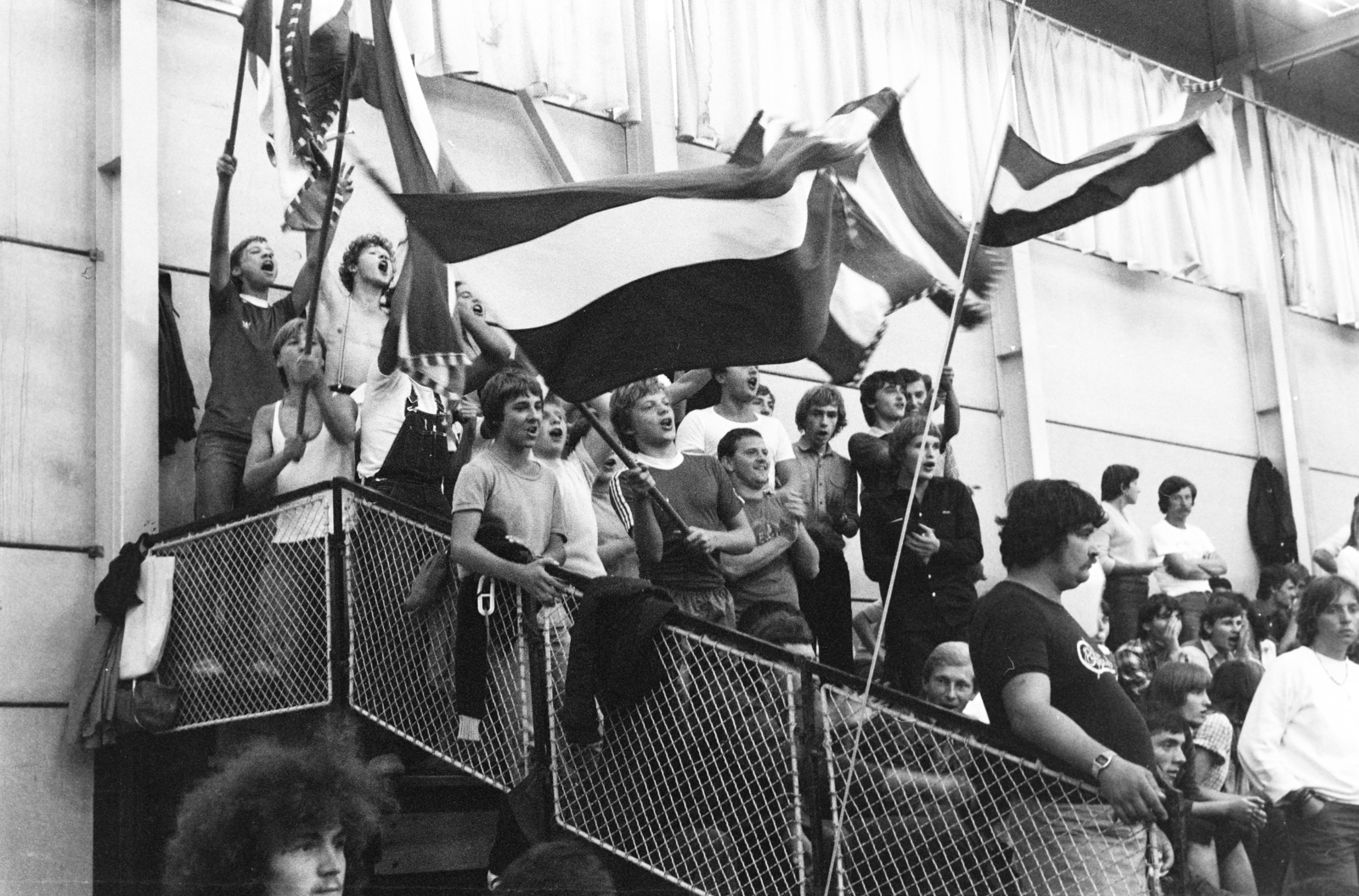 1986, Kanyó Béla, flag, Fortepan #268816