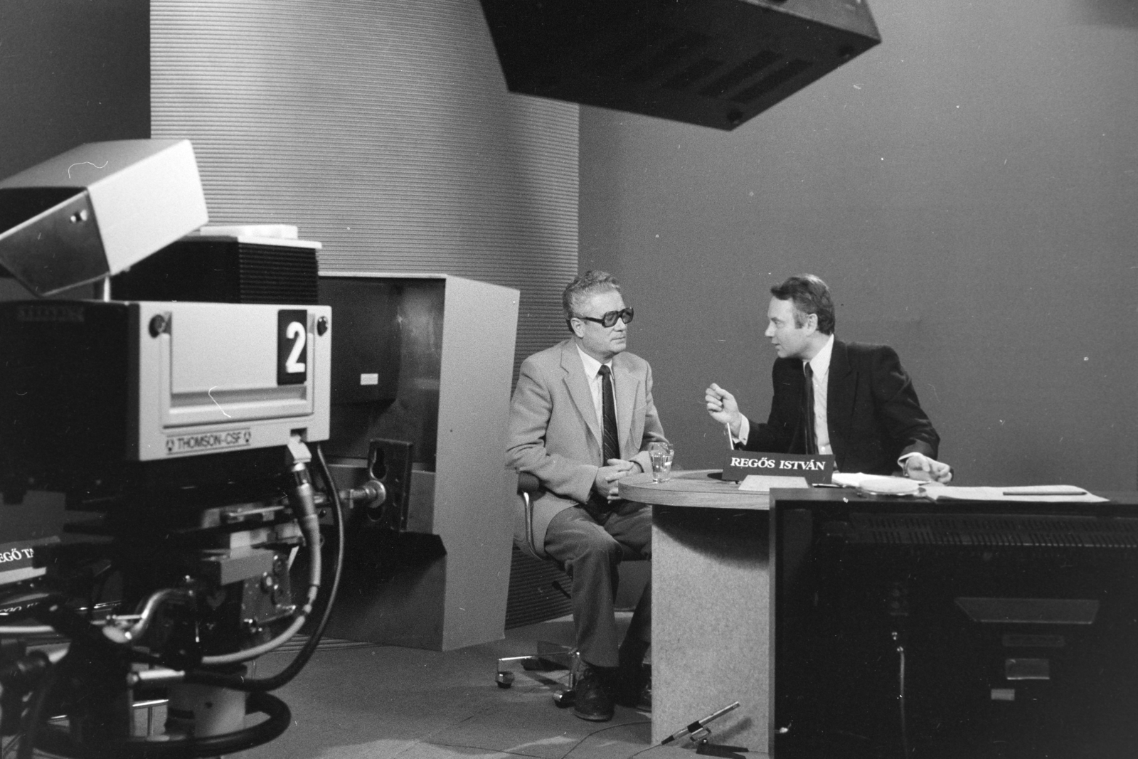 1982, Kanyó Béla, television camera, studio, Fortepan #269092