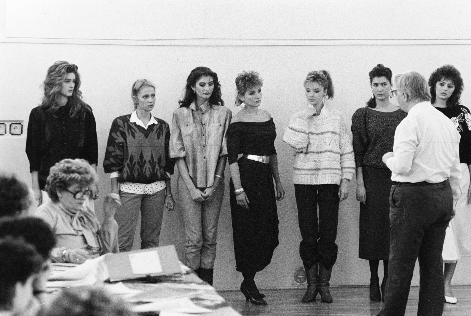 1985, Kanyó Béla, beauty contest, fashion, Fortepan #269170