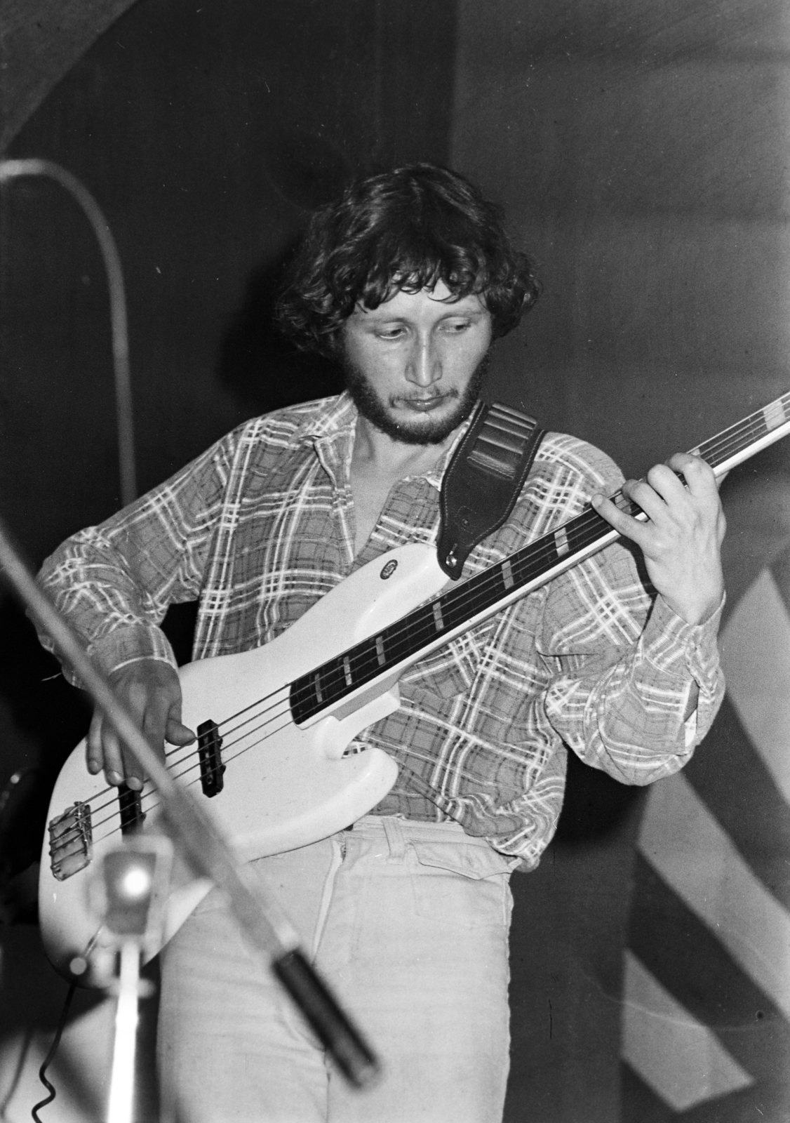 Hungary, Dandó Péter basszusgitá­ros., 1985, Kanyó Béla, Fortepan #269208