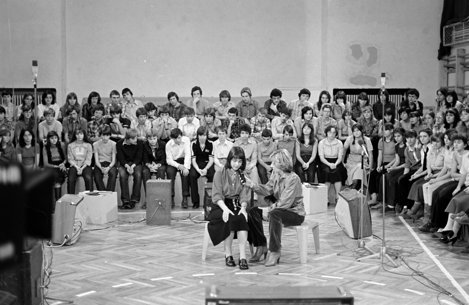 1981, Kanyó Béla, youth, audience, Fortepan #269216