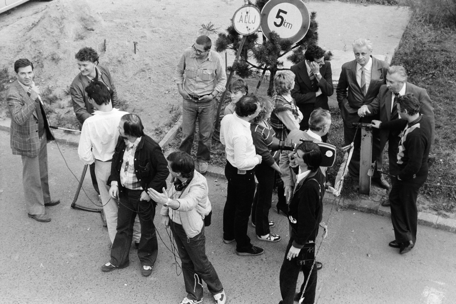 1984, Kanyó Béla, plan view, movie camera, Fortepan #269220