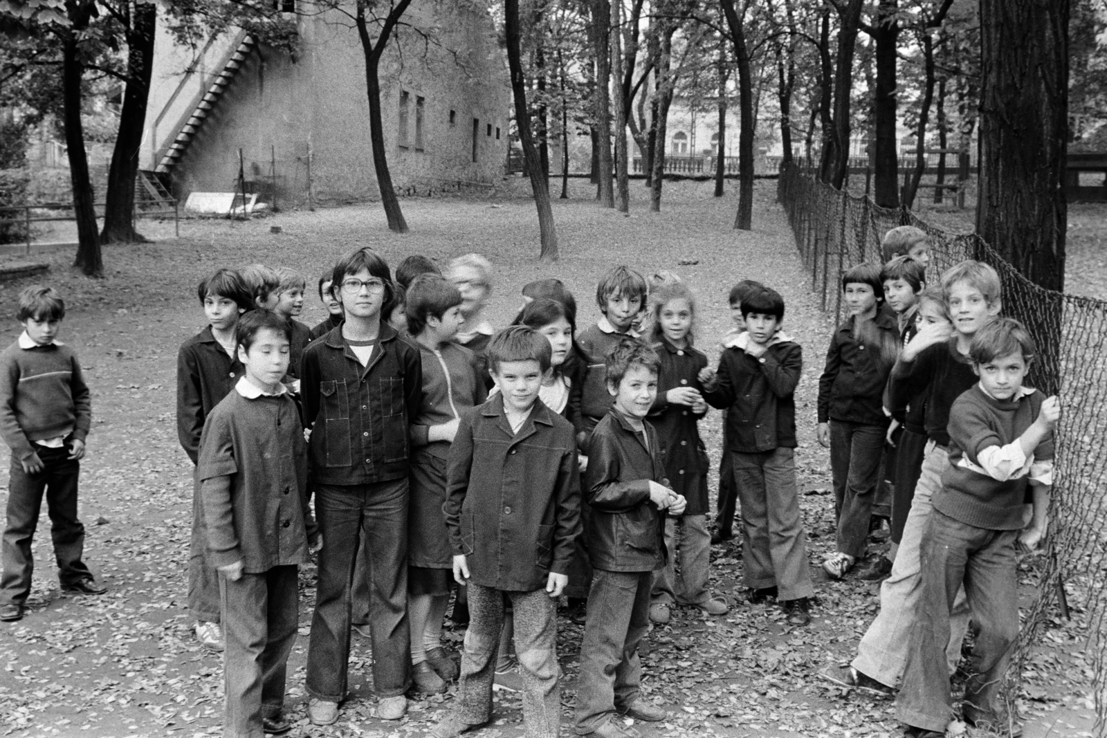 1980, Kanyó Béla, gyerekek, iskolai egyenruha, Fortepan #269256