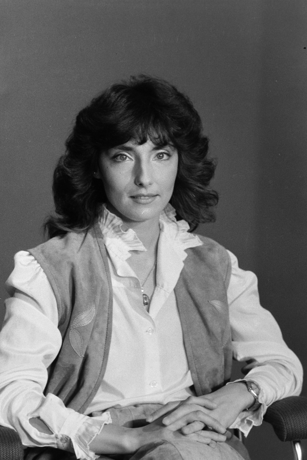 Hungary, Novák Henriette szerkesztő, riporter, műsorvezető., 1984, Kanyó Béla, Fortepan #269308