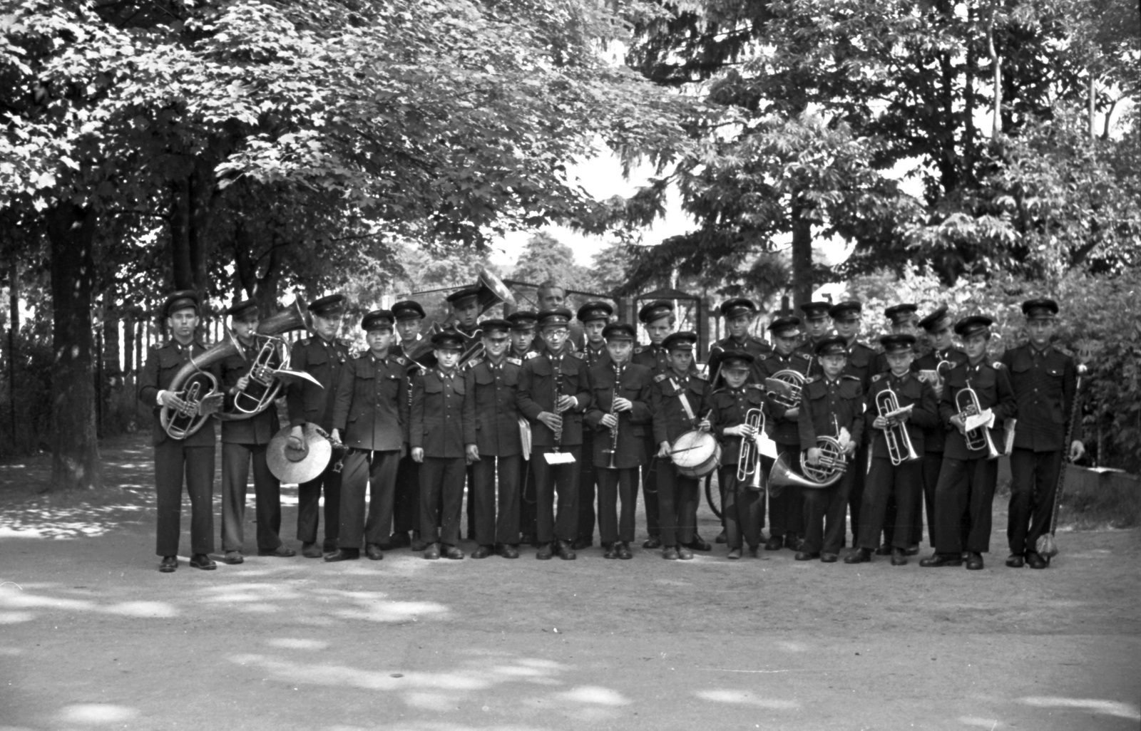 Hungary, Kőszeg, MÁV Nevelőintézet zenekara., 1959, Baráth Endre, band, wind band, Fortepan #26933