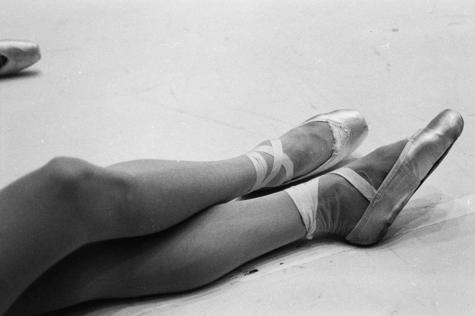1986, Kanyó Béla, ballet shoes, ballerina, Fortepan #269338