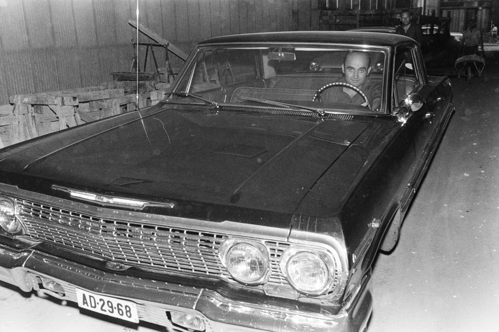 1971, Középületépítő Vállalat - Kreszán Albert - Koczka András - Kemecsei József, number plate, Fortepan #269568