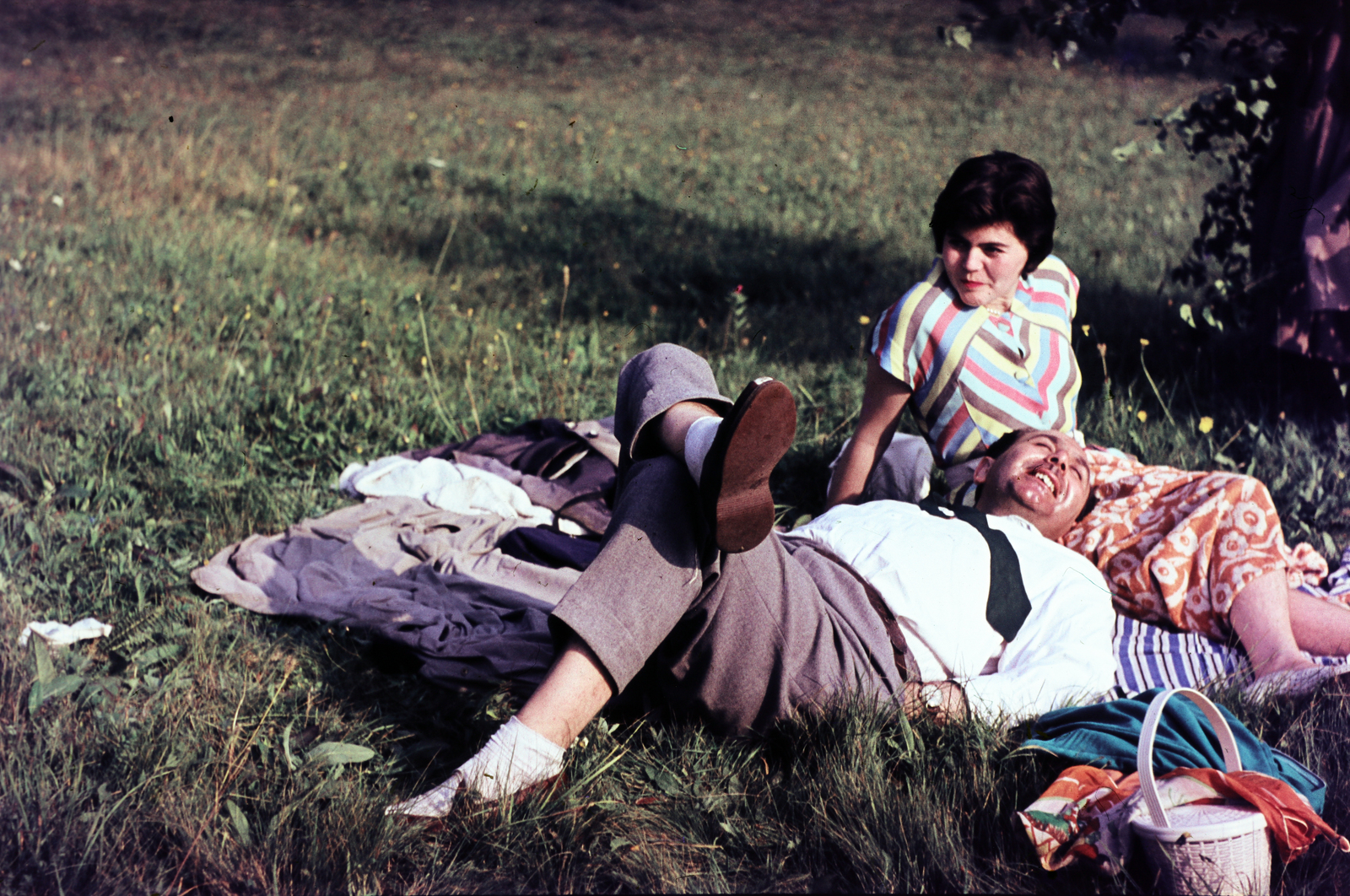 1966, Ladinek Viktor, colorful, relaxation, lying on the back, Fortepan #269686