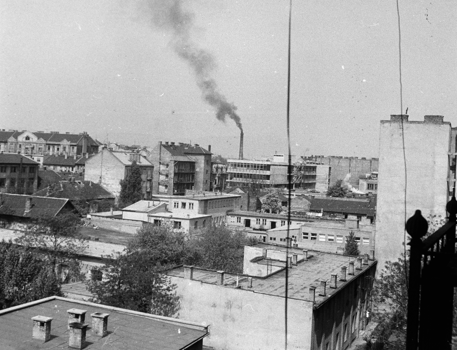 Hungary, Budapest XIV., kilátás a Hungária körút 104. számú ház felől a Gizella út és a Semsey Andor utca épületeire, bal szélen a távolban a Semsey Andor utca 12. számú ház látszik., 1961, Ladinek Viktor, Budapest, Fortepan #269722