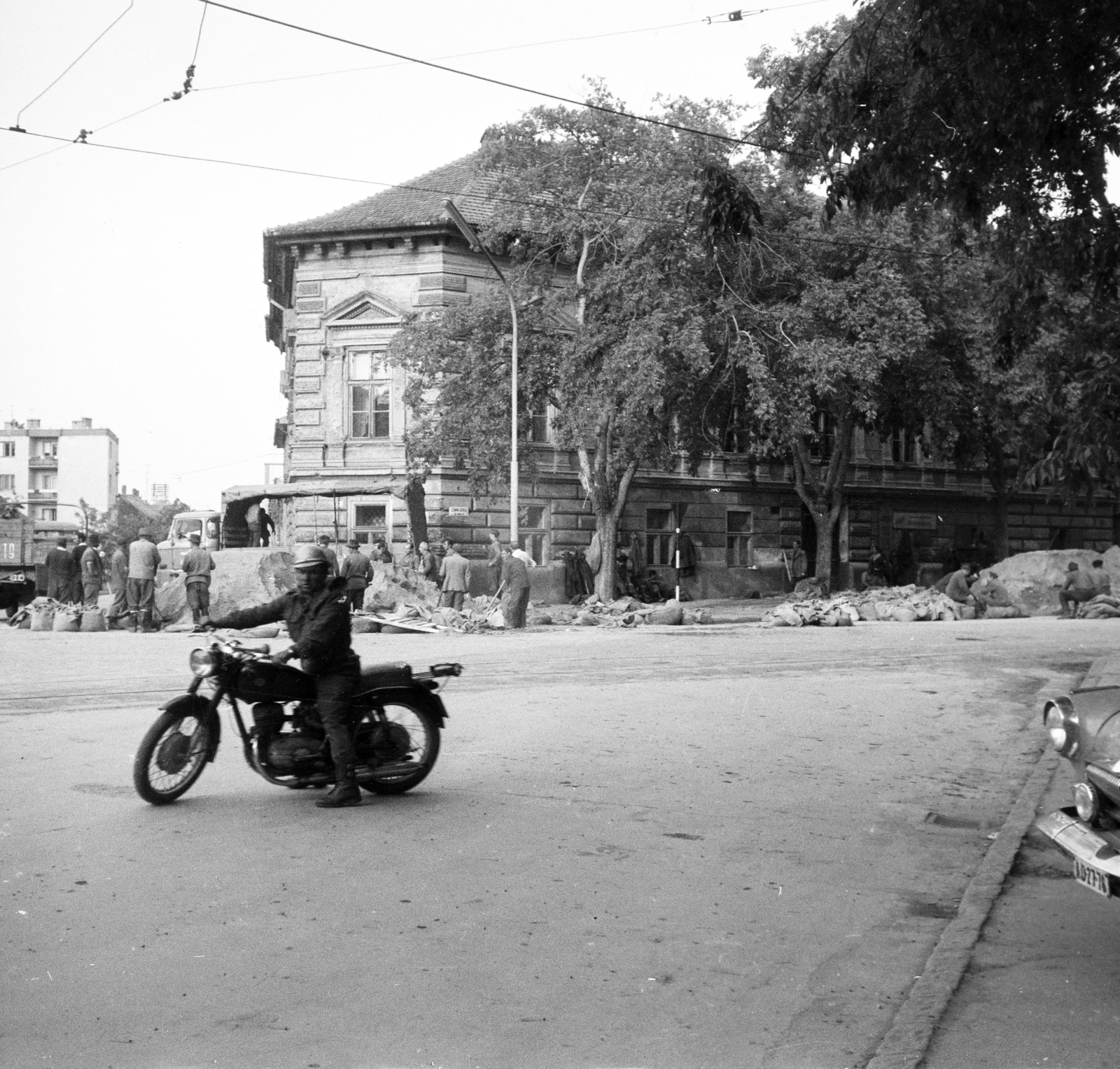Hungary, Szeged, Tisza Lajos (Lenin) körút - Maros utca sarok. A felvétel az 1970. tavaszi árvíz idején készült., 1970, Ladinek Viktor, Fortepan #269747