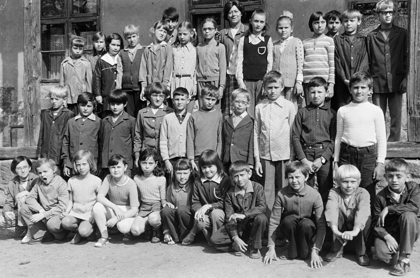 Magyarország, Tarcal, iskolai osztály csoportképe., 1973, Leskó Imre, osztálykép, Best of, Fortepan #269847