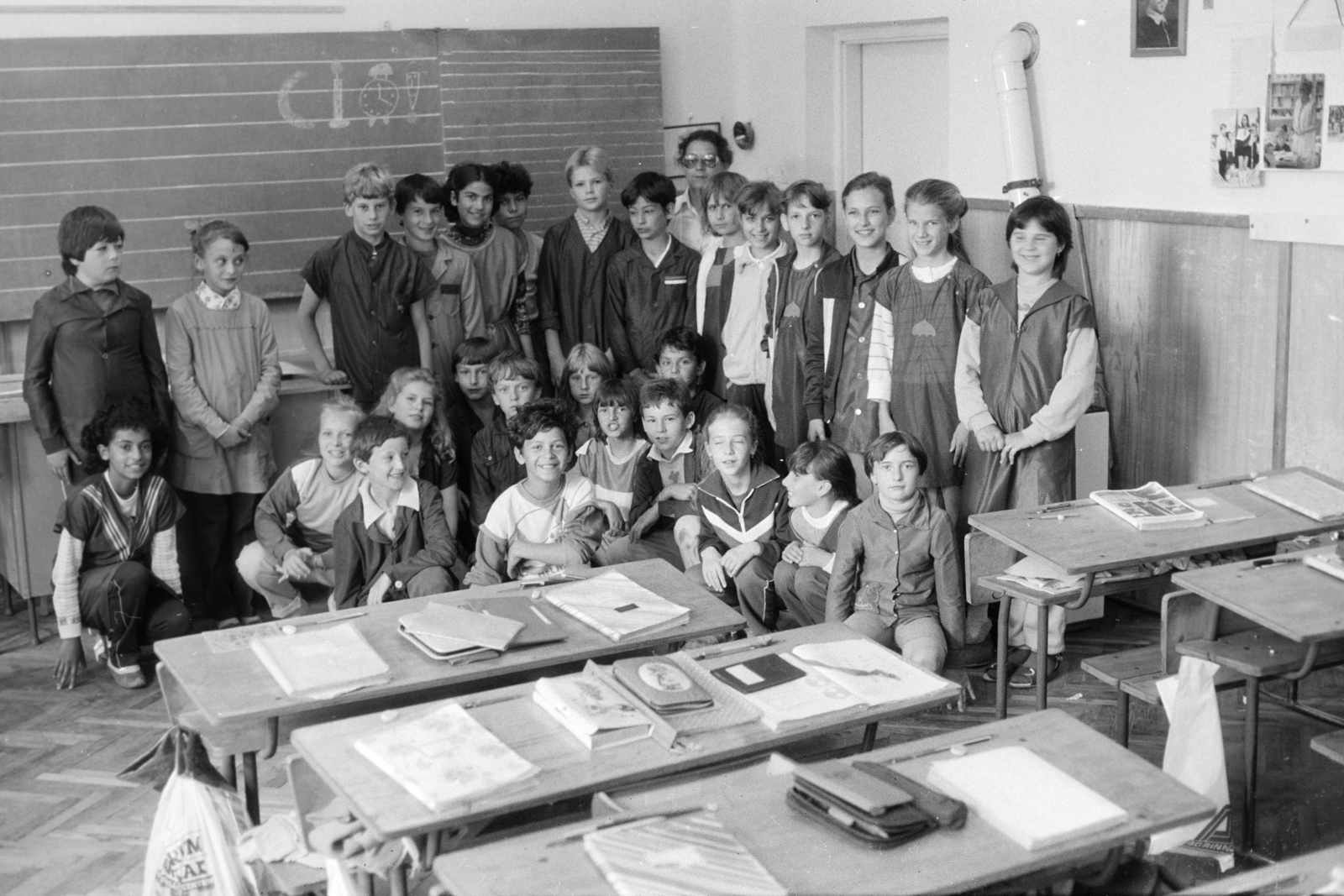 Hungary, Tarcal, az általános iskola egyik osztálya., 1978, Leskó Imre, school, classroom, Best of, Fortepan #269874
