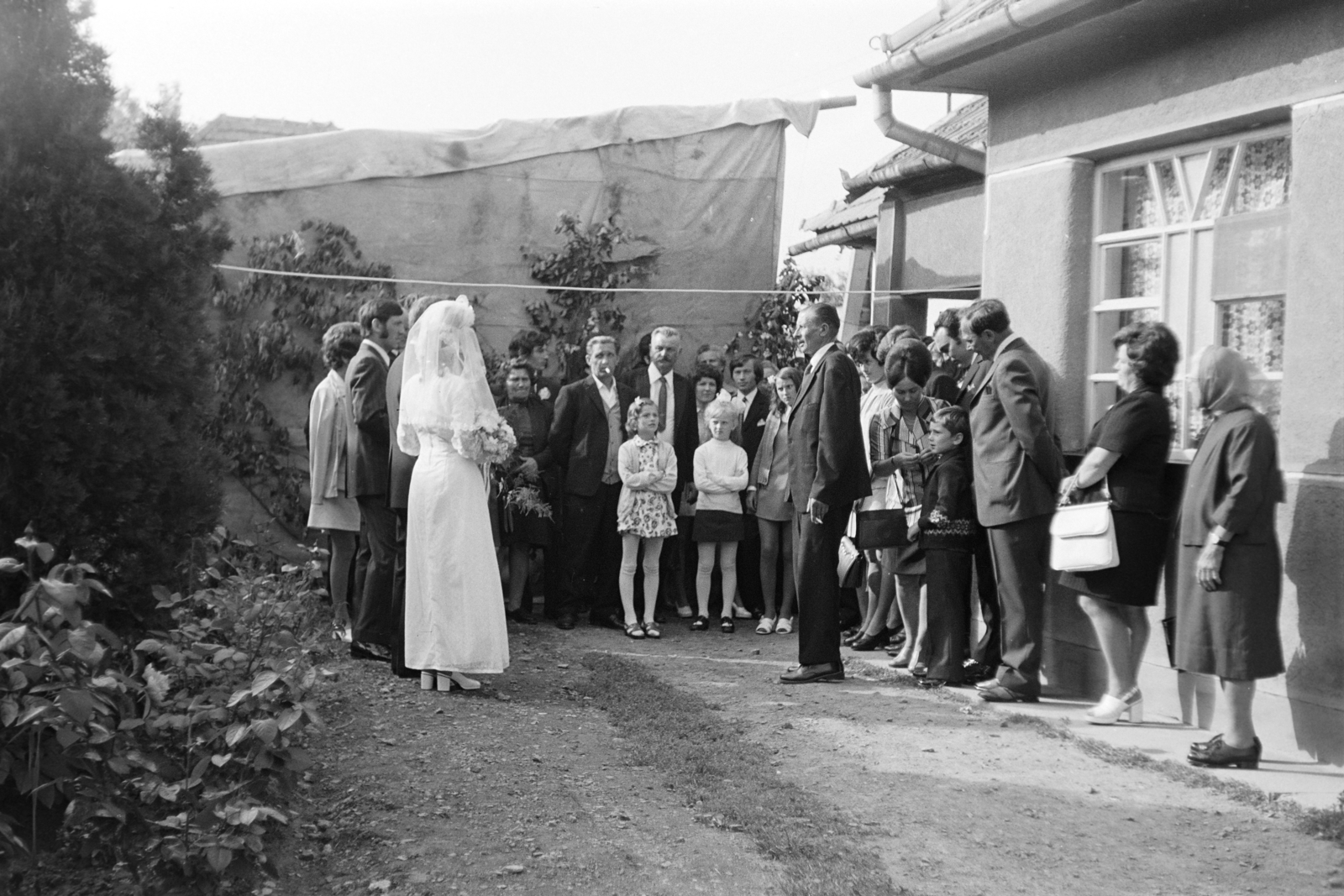 Magyarország, Tarcal, a felvétel egy esküvő alkalmával készült., 1979, Leskó Imre, esküvő, Fortepan #269912
