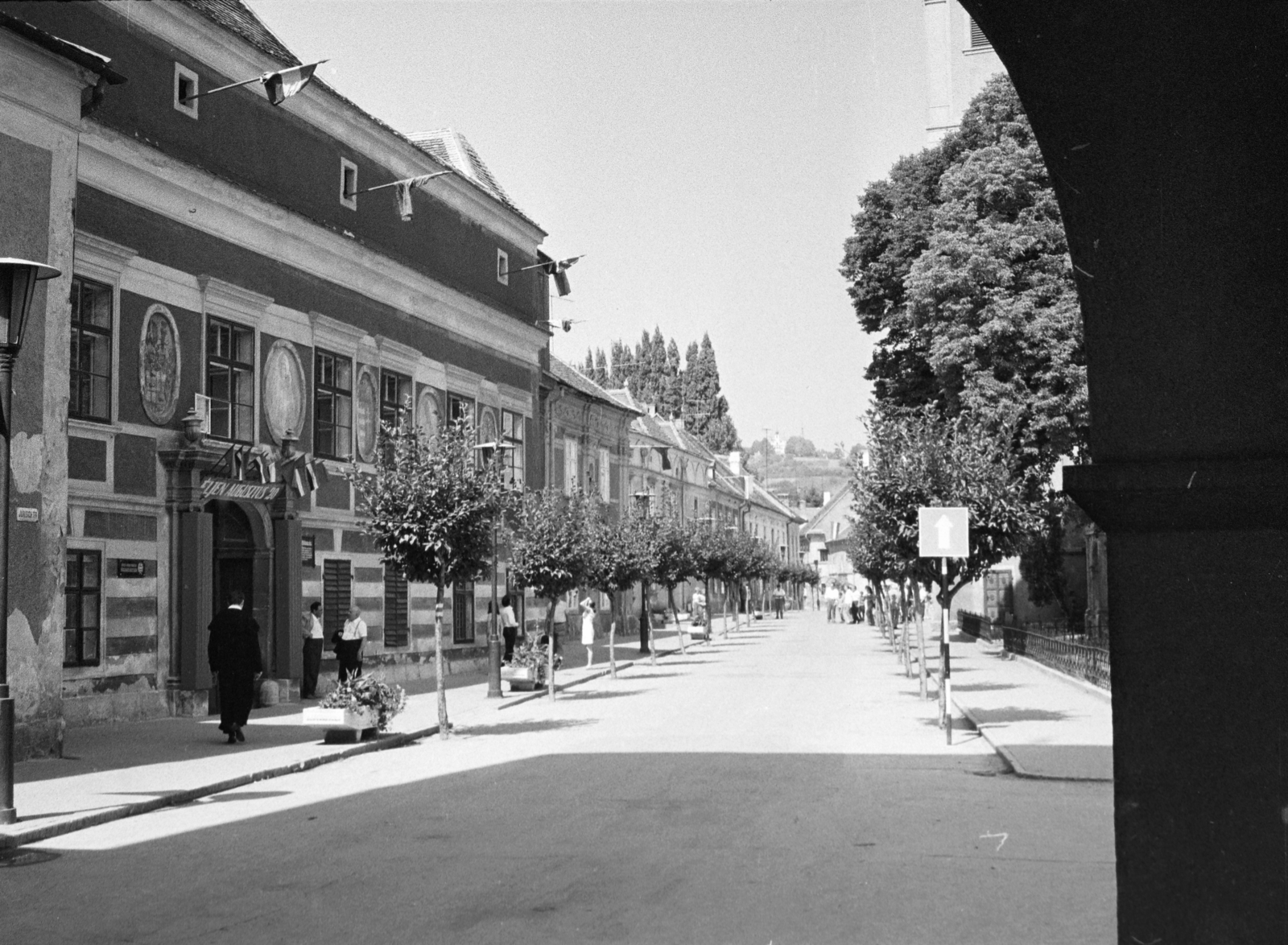 Hungary, Kőszeg, Jurisics tér a Hősök kapujából fényképezve., 1971, Vozárik Edit, Fortepan #270070