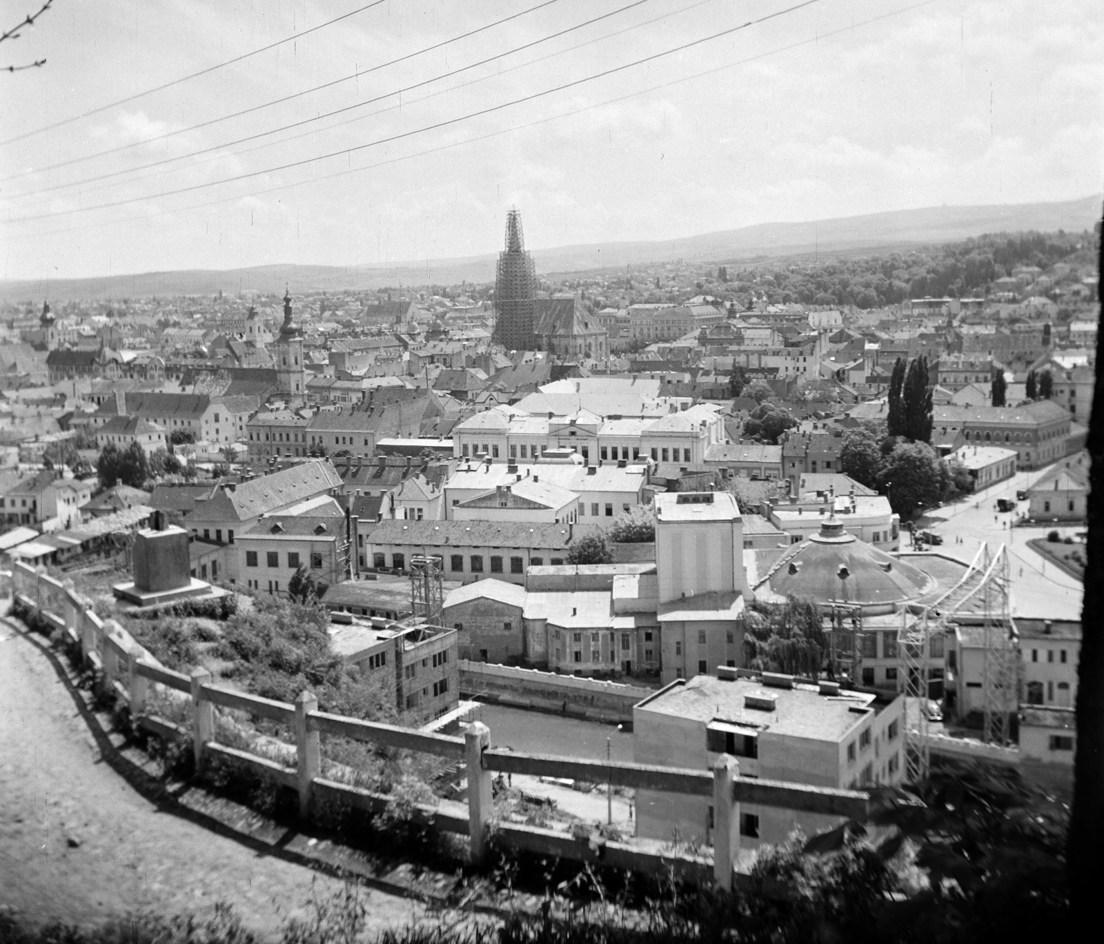 Romania,Transylvania, Cluj-Napoca, kilátás a Fellegvár felől., 1963, Vozárik Edit, cityscape, picture, Fortepan #270194