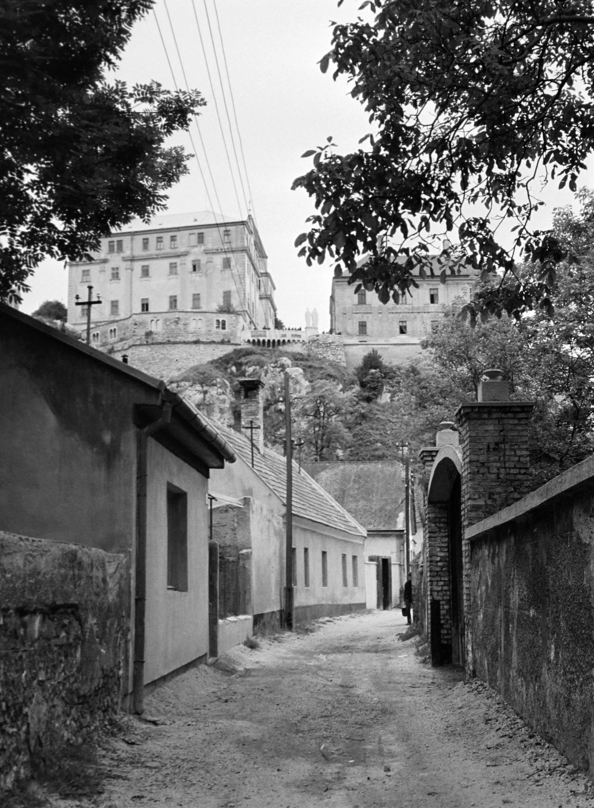 Hungary, Veszprém, Kollégium utca, fenn a Várkilátó., 1972, Vozárik Edit, Fortepan #270428