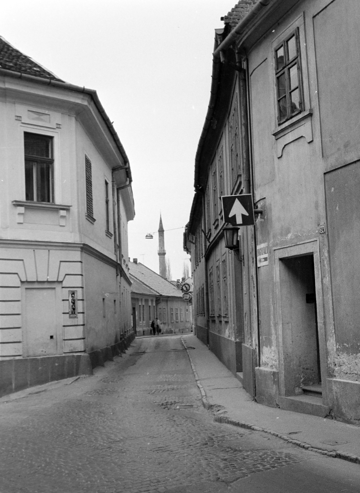 Magyarország, Eger, Dobó István utca, háttérben a Minaret., 1976, Vozárik Edit, Fortepan #270475