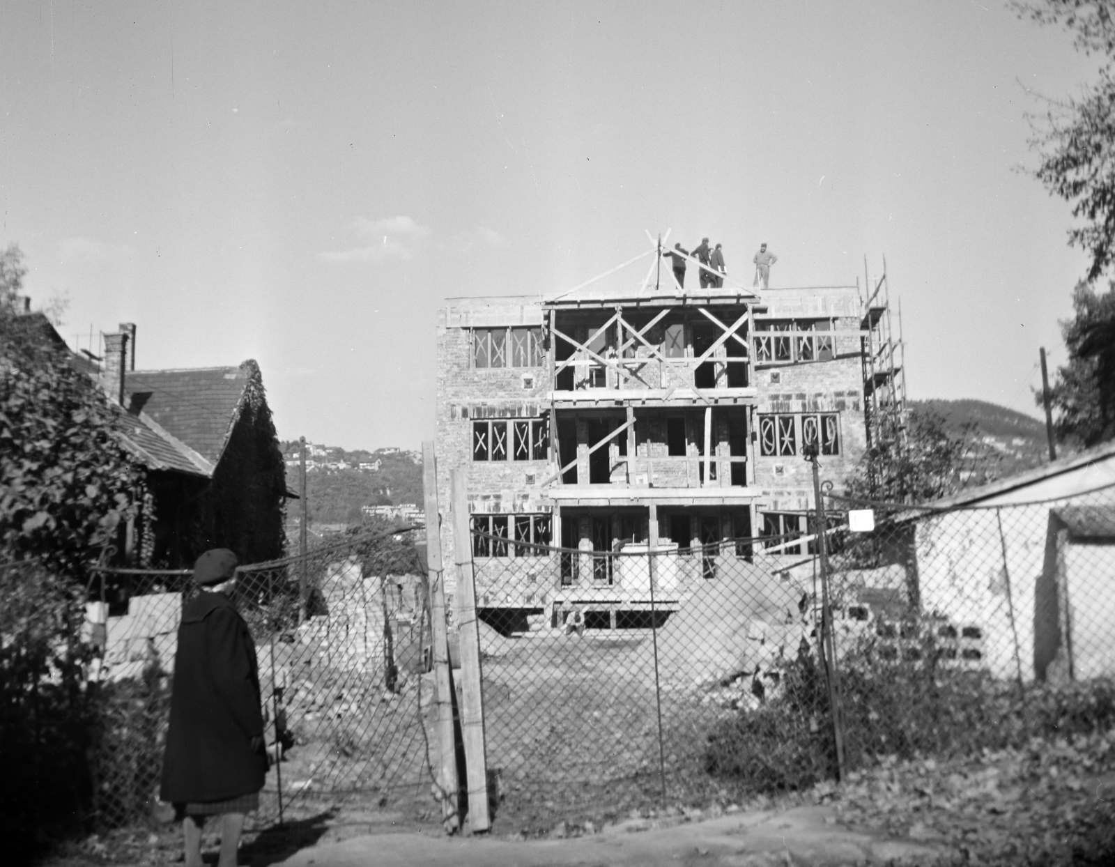 1968, Vozárik Edit, construction, Fortepan #270483
