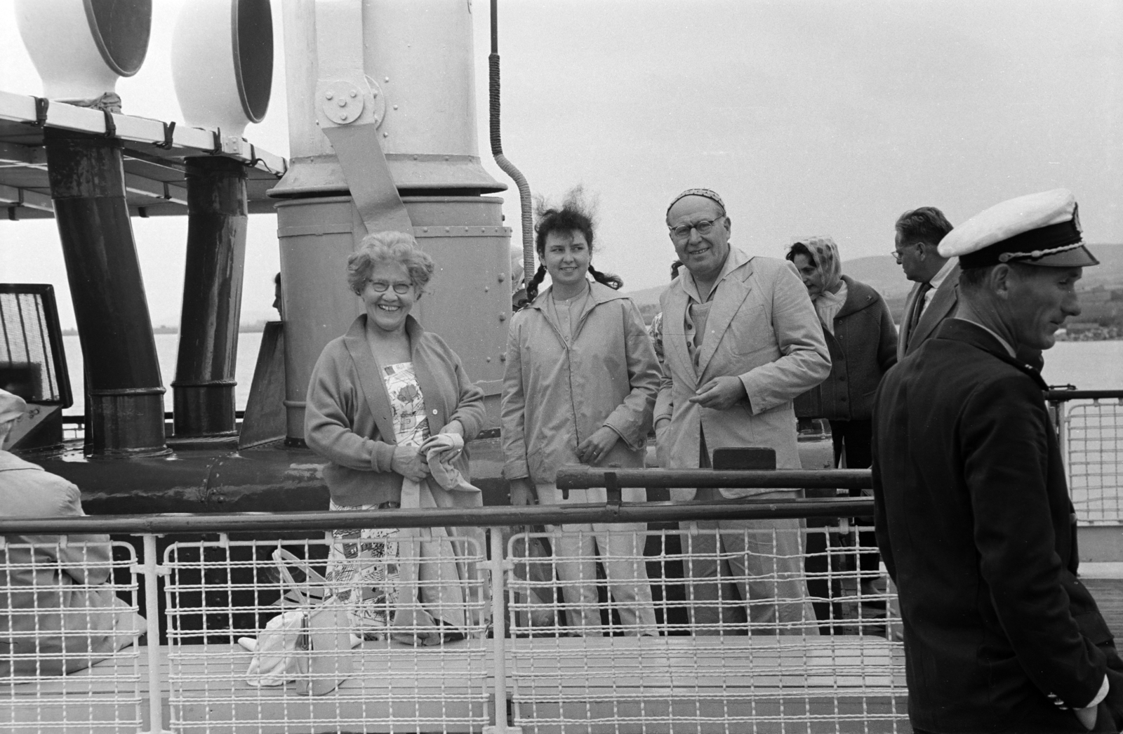 Hungary,Lake Balaton, 1962, Ungváry Rudolf, boat trip, Fortepan #270530