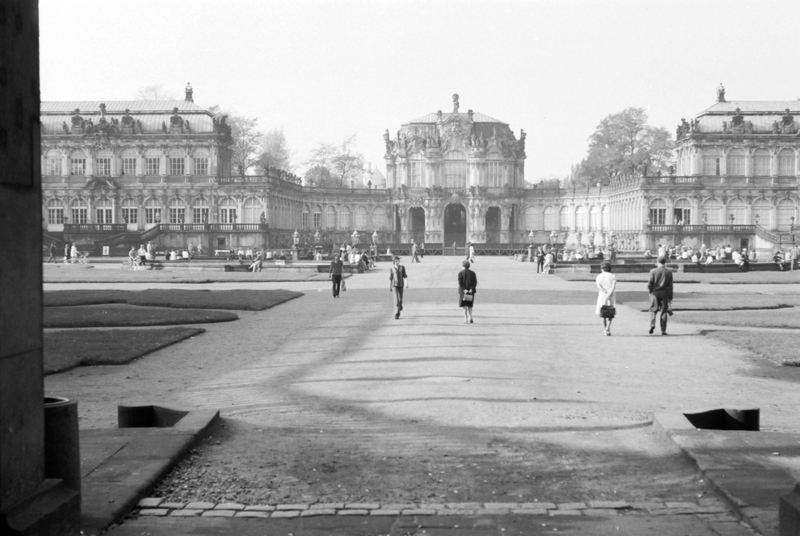 Németország, Drezda, Zwinger., 1971, Drimbe József, NDK, barokk-stílus, palota, Matthäus Daniel Pöppelmann-terv, Fortepan #27062