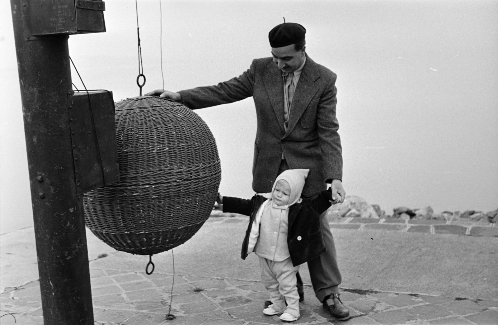 Hungary,Lake Balaton, 1963, Fodor András örökösei, storm warning, Fortepan #270842