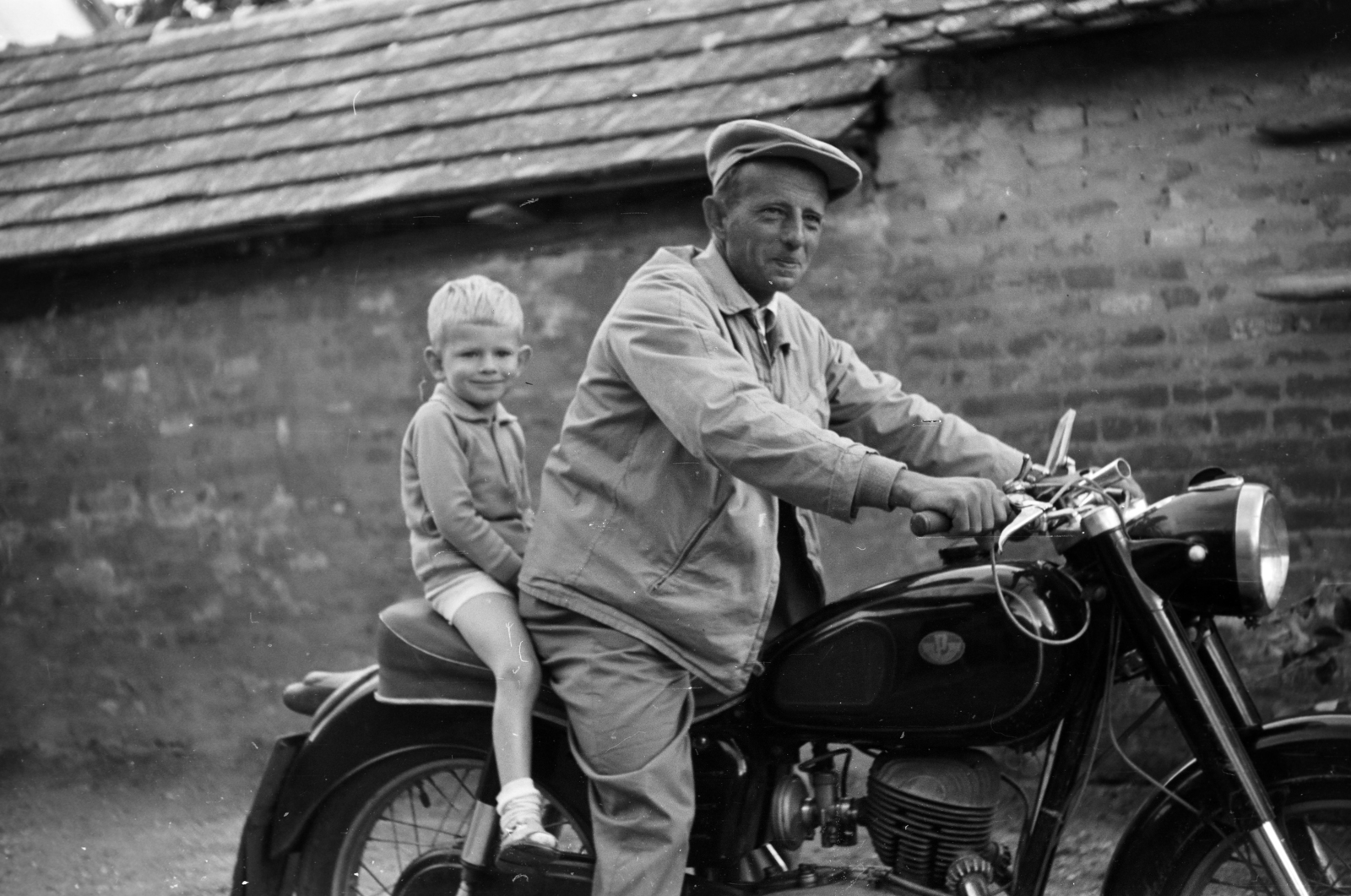 1965, Fodor András örökösei, motorkerékpár, kisfiú, Fortepan #270887