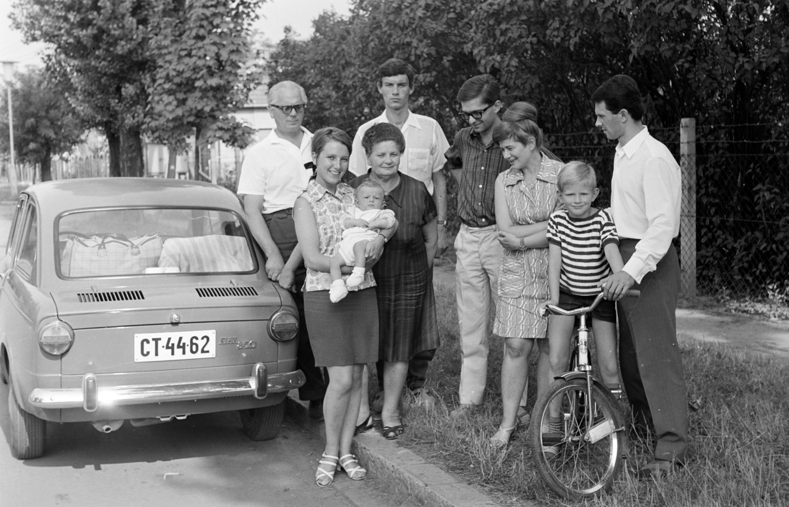 1970, Fodor András örökösei, Fiat 850, rendszám, Best of, Fortepan #270925