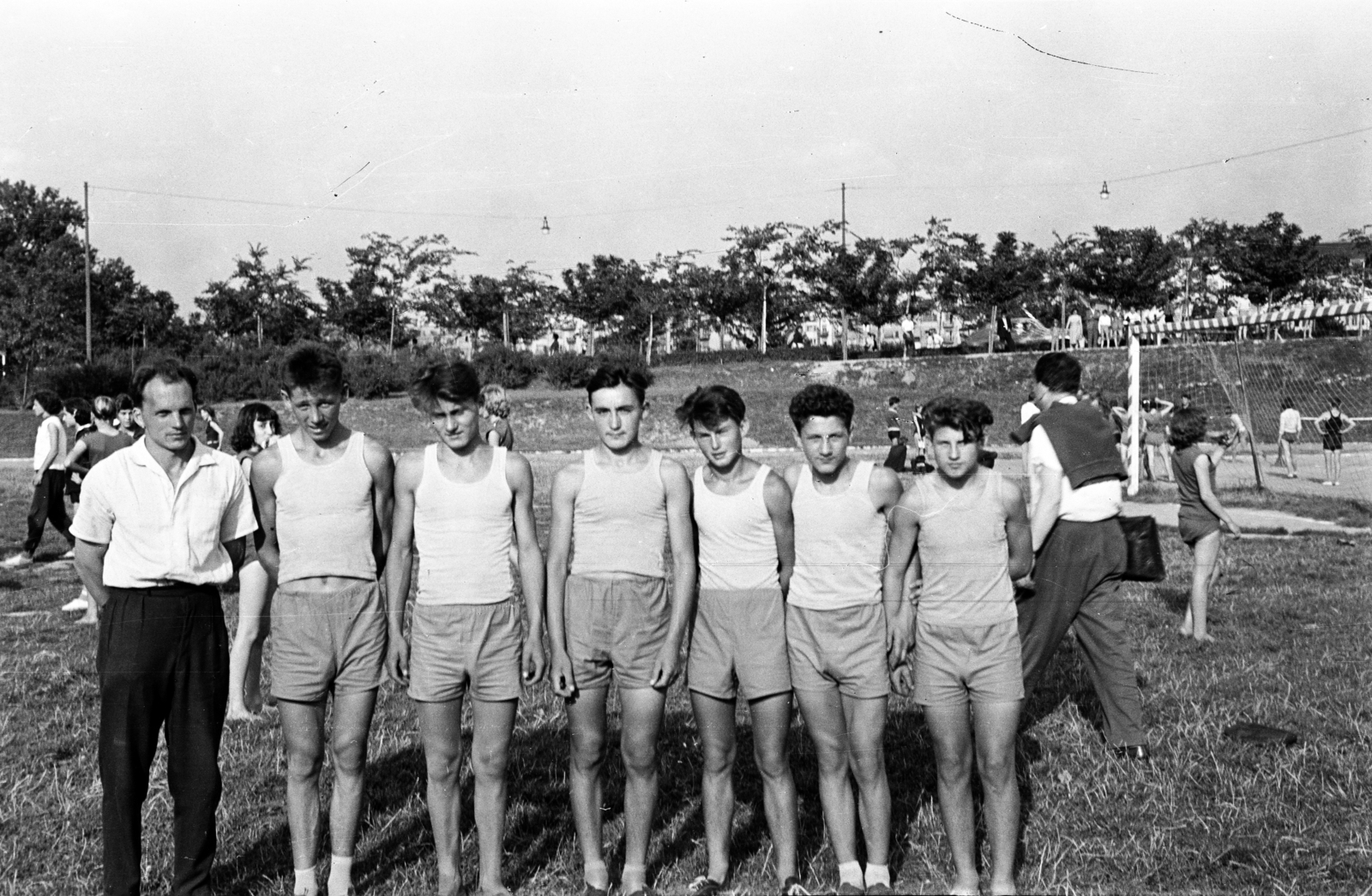 1963, Lipovits Károly, height chart, Fortepan #271060