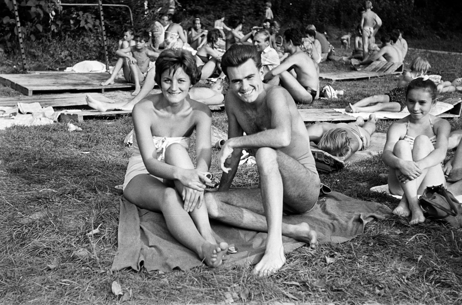 Magyarország, Sopron, Lővér strandfürdő., 1961, Lipovits Károly, Fortepan #271218