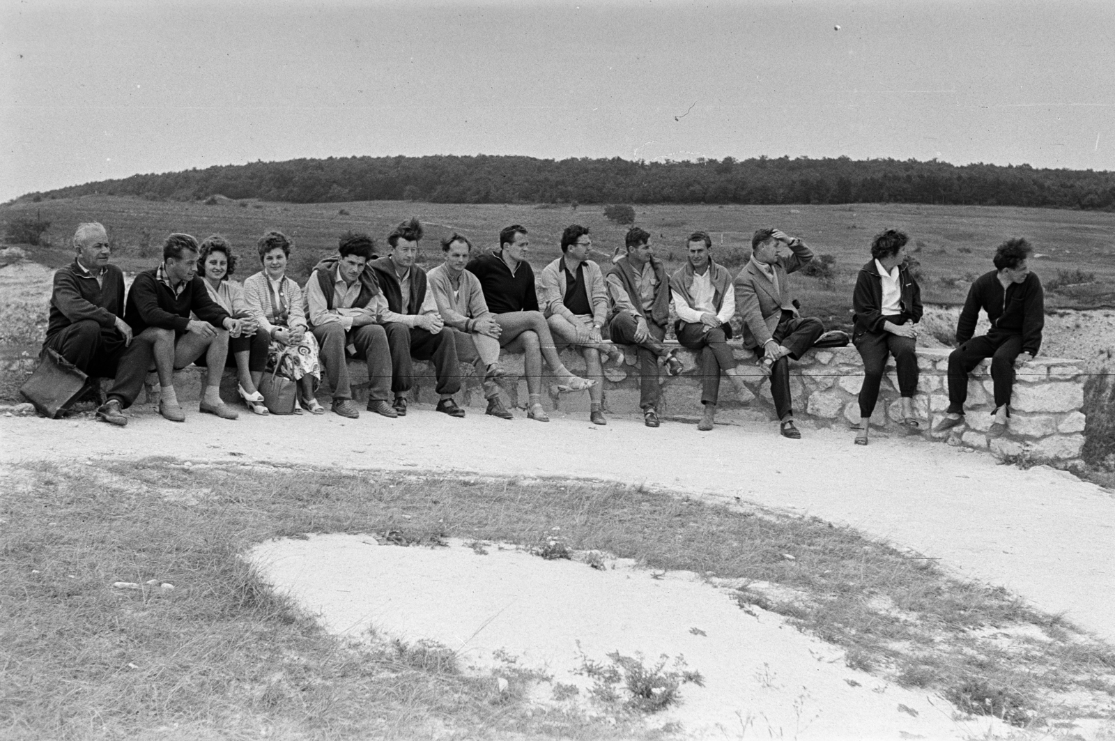 Hungary, Fertőrákos, a felvétel a Kőfejtő feletti pihenőhelyen készült., 1962, Lipovits Károly, Fortepan #271353