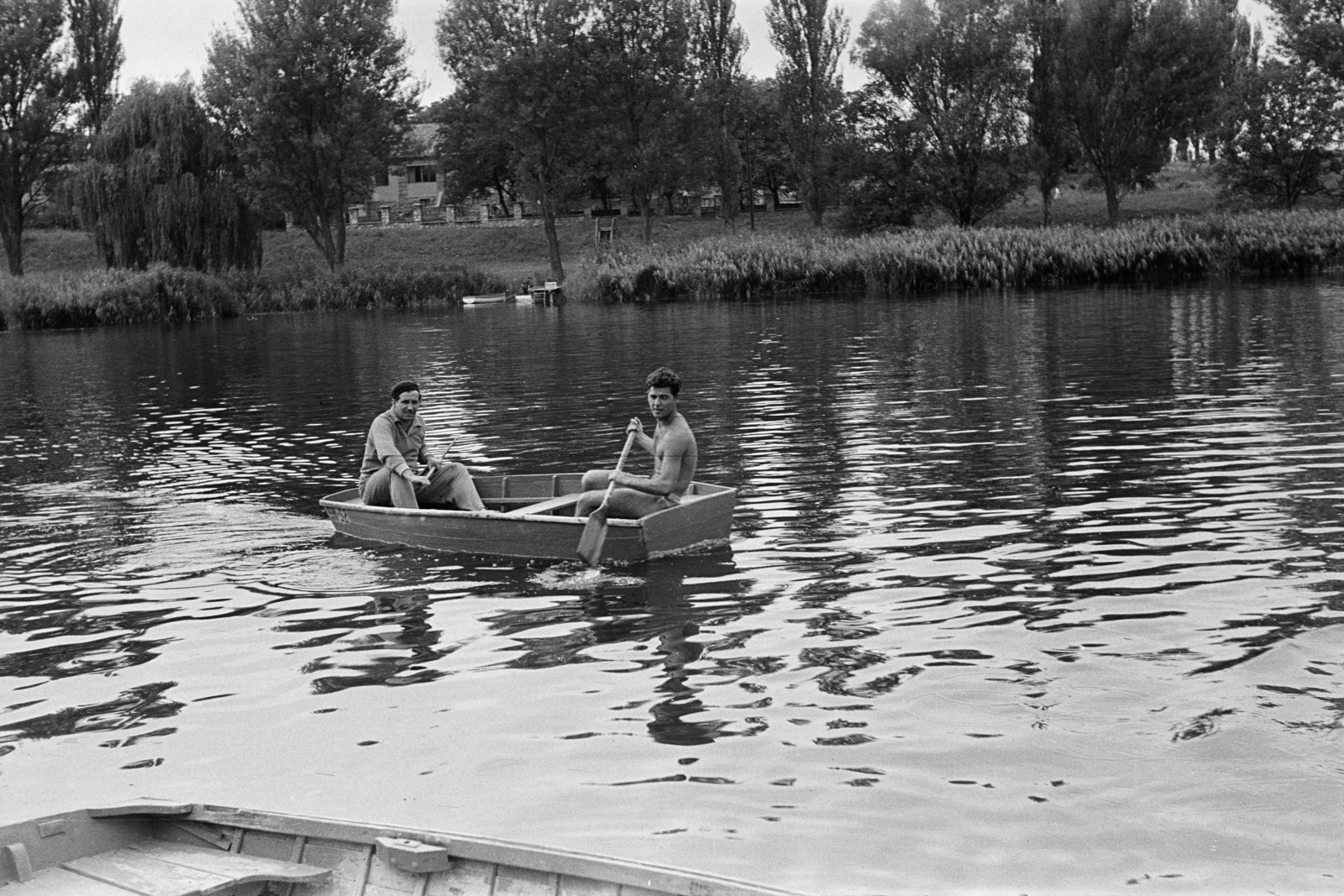 Magyarország, Sopron, Nagytómalom, háttérben az ÉDÁSZ üdülő., 1962, Lipovits Károly, Fortepan #271364