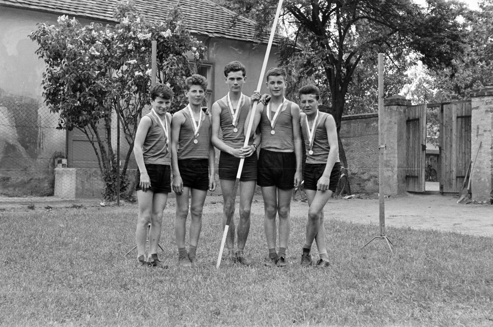 1963, Lipovits Károly, height chart, Fortepan #271408