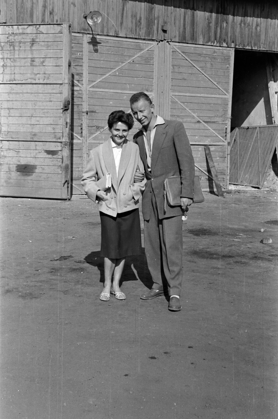 1957, Lipovits Károly, handbag, purse, Fortepan #271437