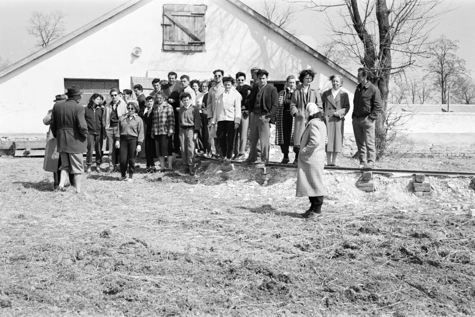 1958, Lipovits Károly, visitors, farm, Fortepan #271486