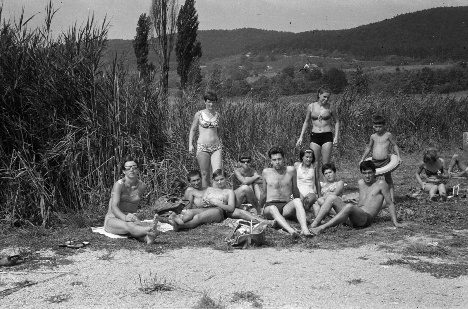 Hungary, Balatongyörök, szabadstrand., 1969, Lipovits Károly, Fortepan #271534