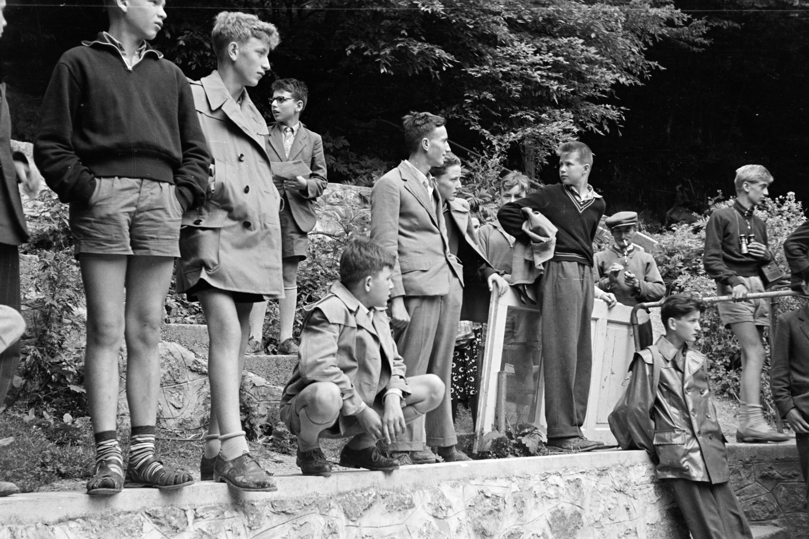1959, Lipovits Károly, kirándulás, fiúk, Fortepan #271759