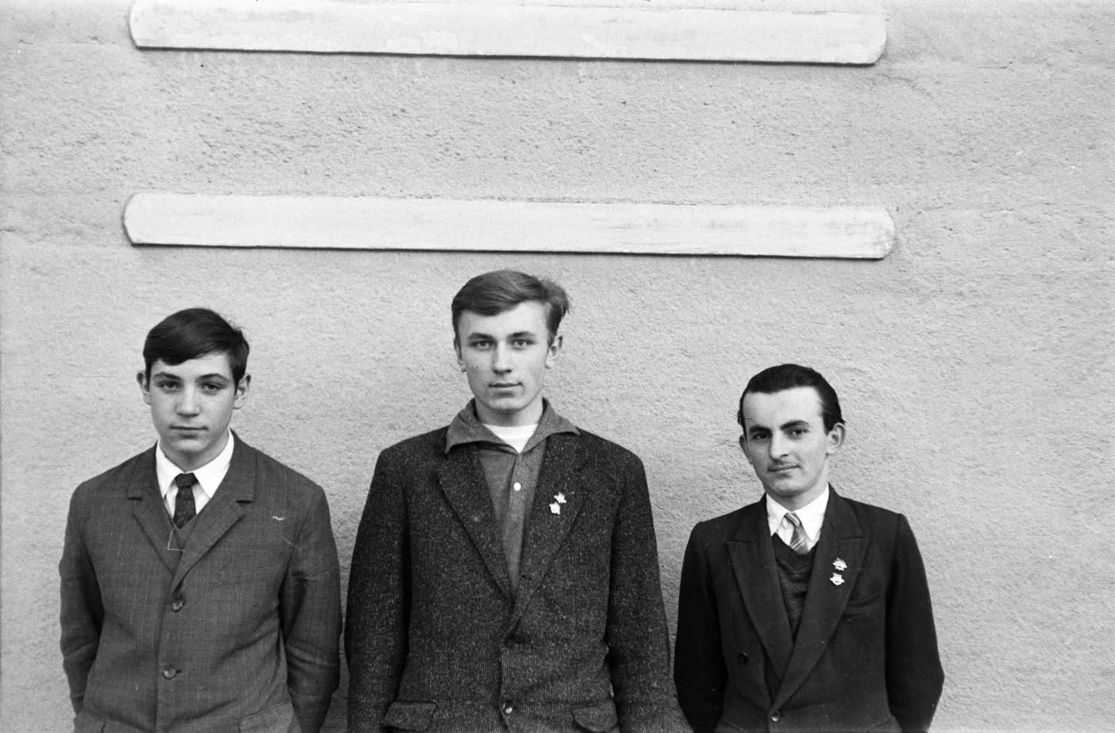 1966, Lipovits Károly, hárman, Fortepan #272026