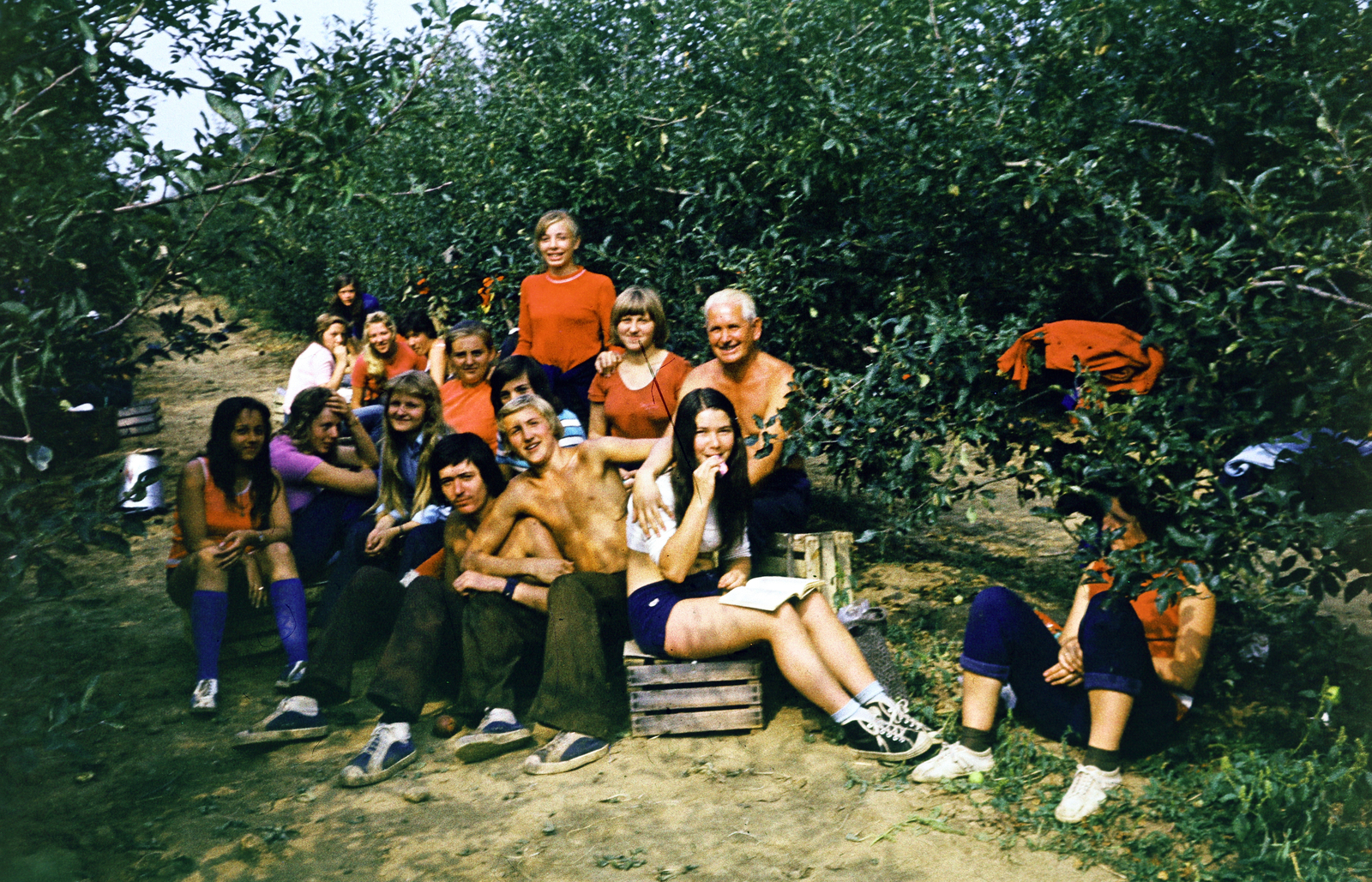 1975, Darányi Zsolt, építőtábor, Fortepan #272344
