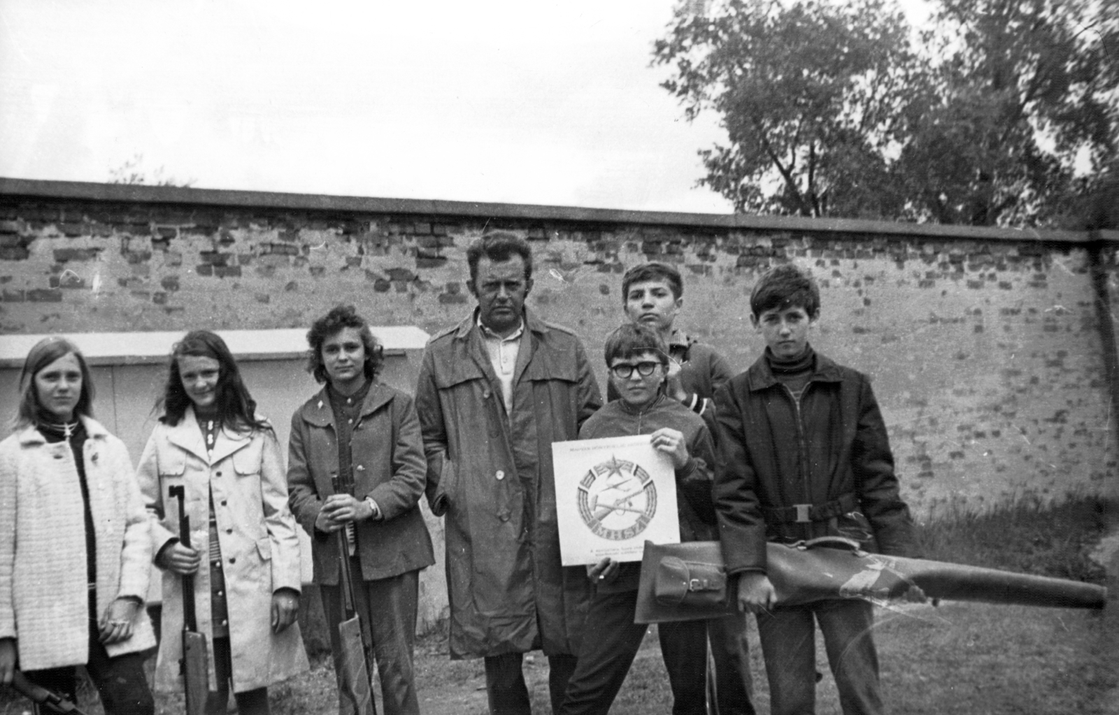 1972, Hadházi Zsófia, target shooting, Hungarian Defense Association, air gun, Fortepan #272441