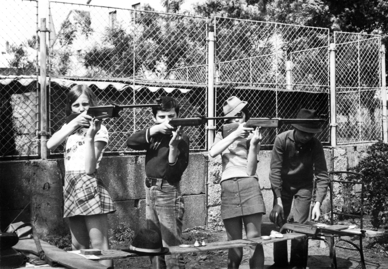 1972, Hadházi Zsófia, target shooting, air gun, Fortepan #272443