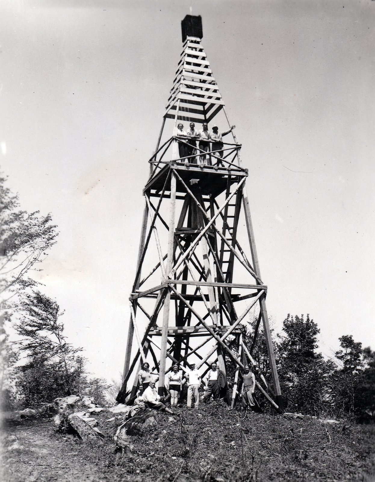 1958, Hózer Benjamin, geodesy, survey, lookout, gazebo, Fortepan #272523