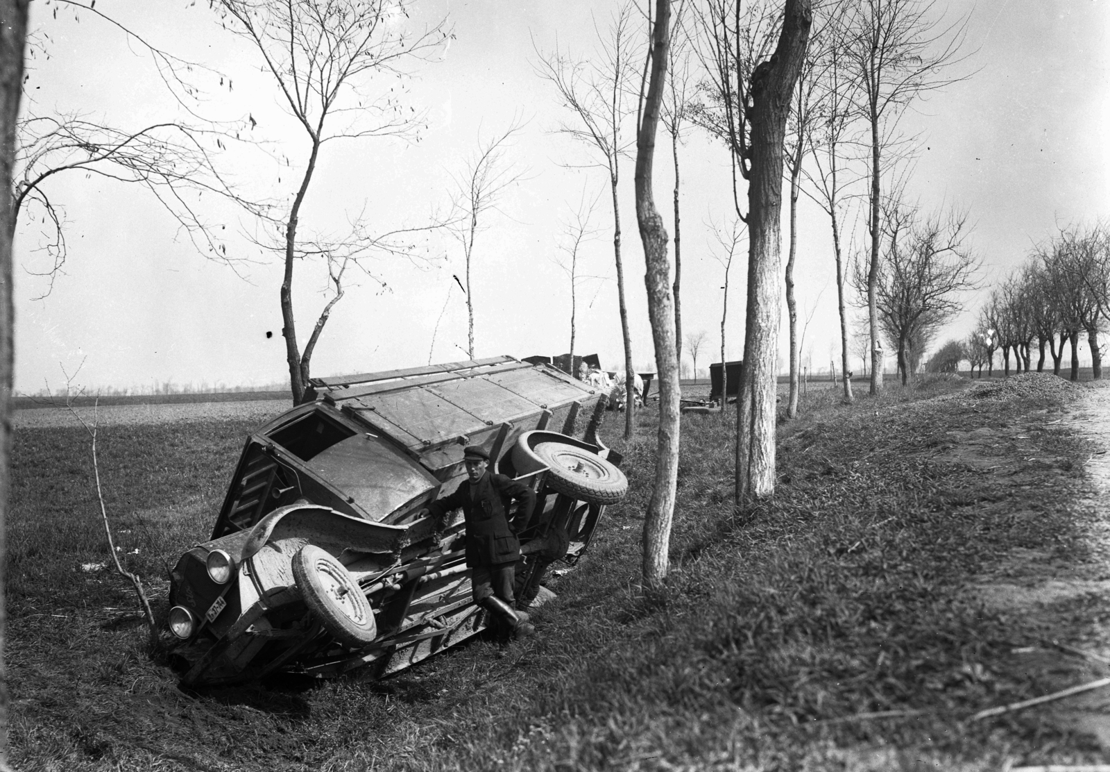1931, Kozma Endre, Best of, accident, commercial vehicle, Fortepan #272639