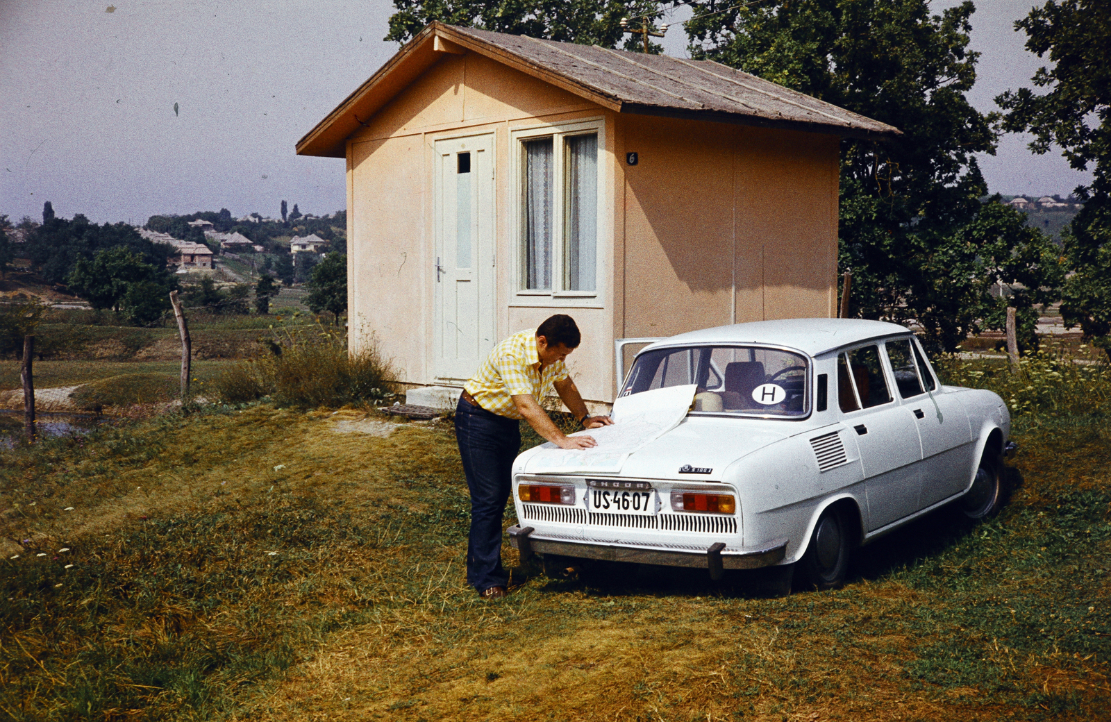 1977, Fortepan/Album085, rendszám, Skoda 100, Fortepan #272884