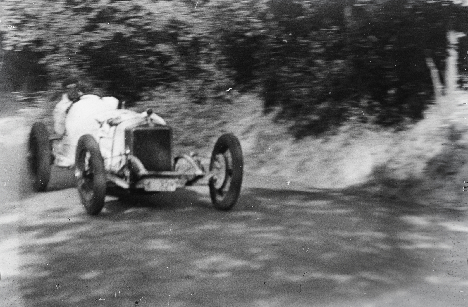 Magyarország, Budapest II., Látó-hegy / Gugger-hegy, a felvétel a Királyi Magyar Automobil Club hegyiversenyén készült, 1929. június 29-én. Wolfner László (Steyr)., 1929, Flanek-Falvay-Kováts, autóverseny, Budapest, versenyautó, Fortepan #272987