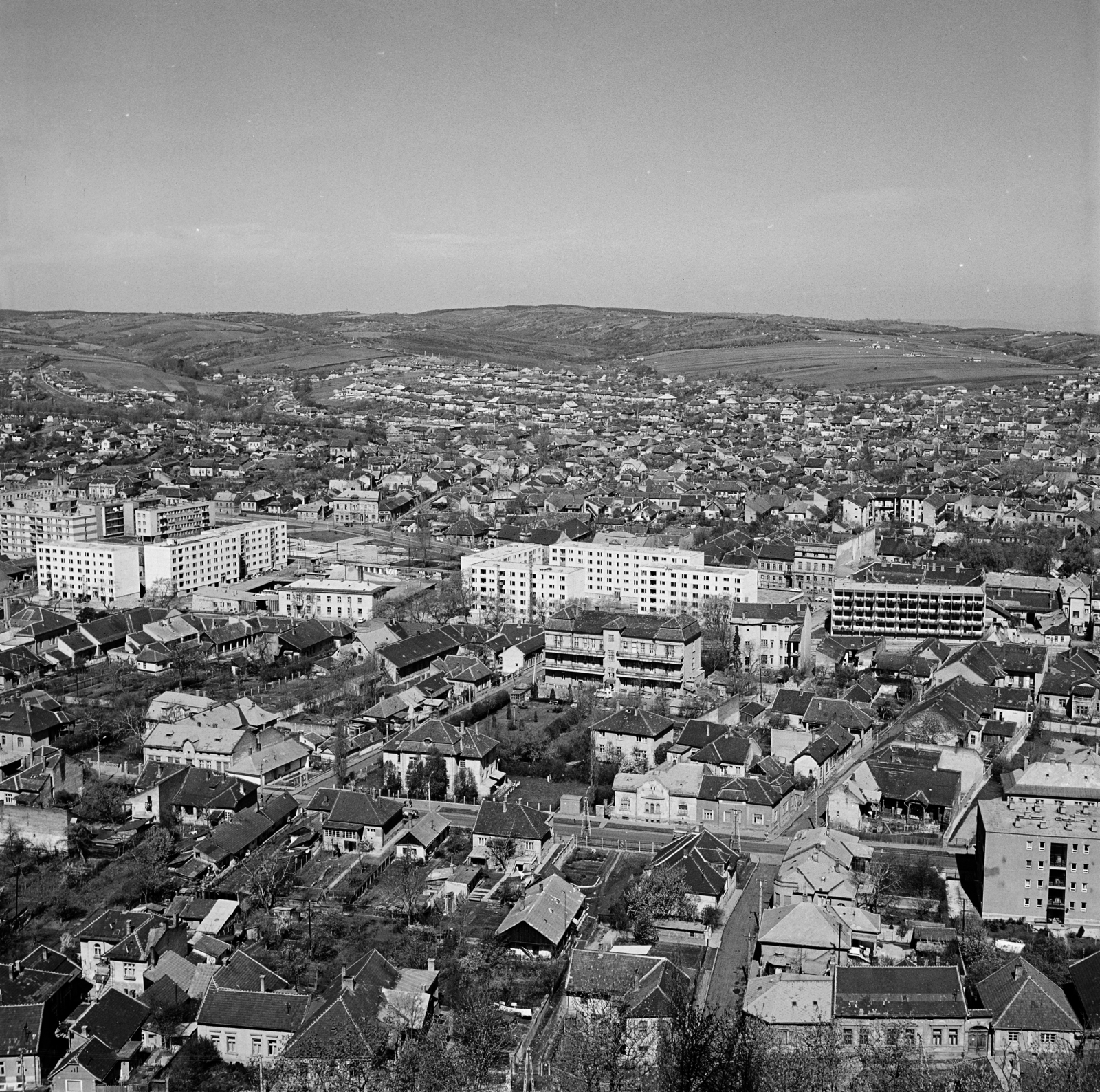 Magyarország, Miskolc, a város látképe az Avasi kilátóból észak felé., 1972, Schermann Ákos, Fortepan #273076