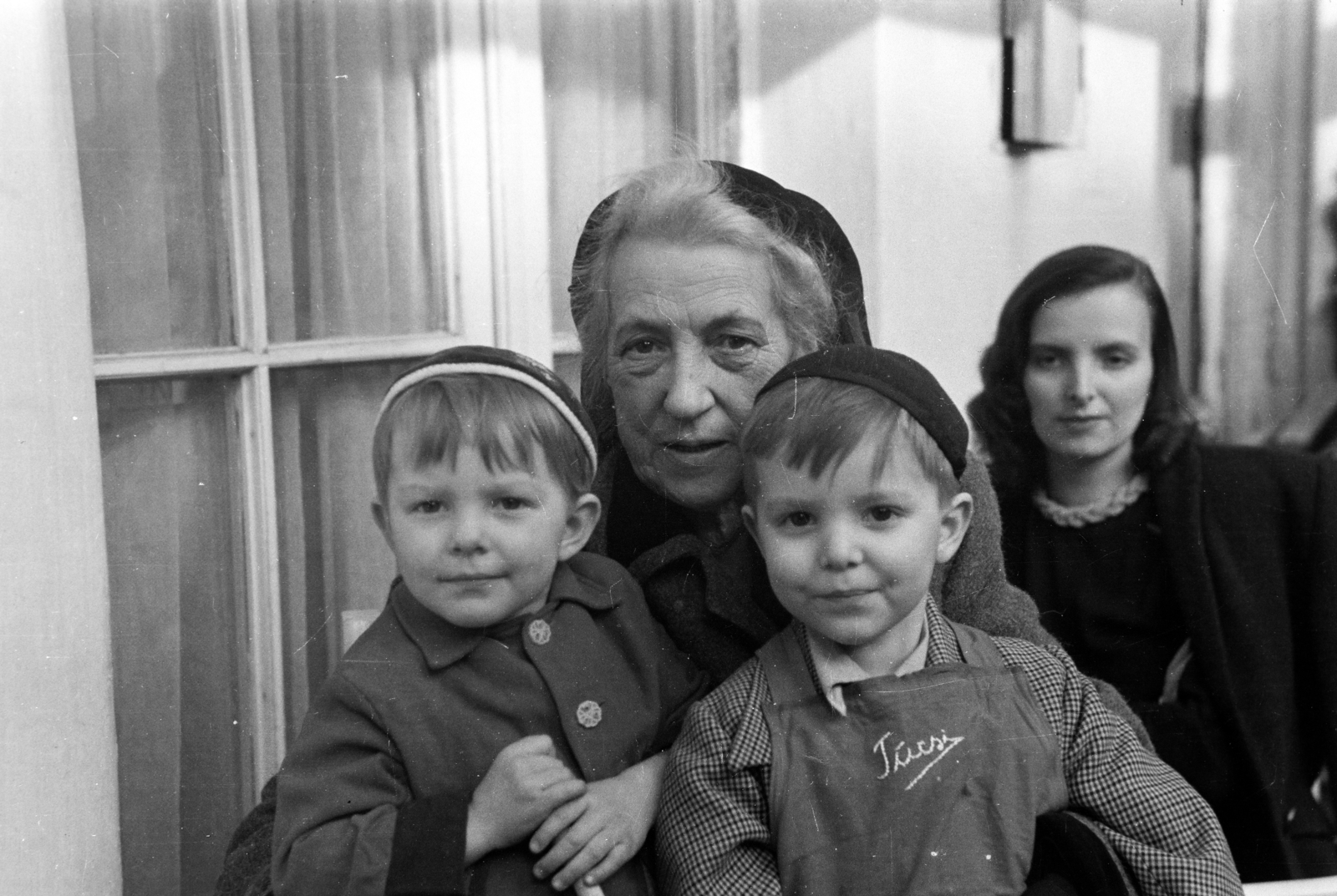 1946, Kern család, cap, lady, kid, Fortepan #273369