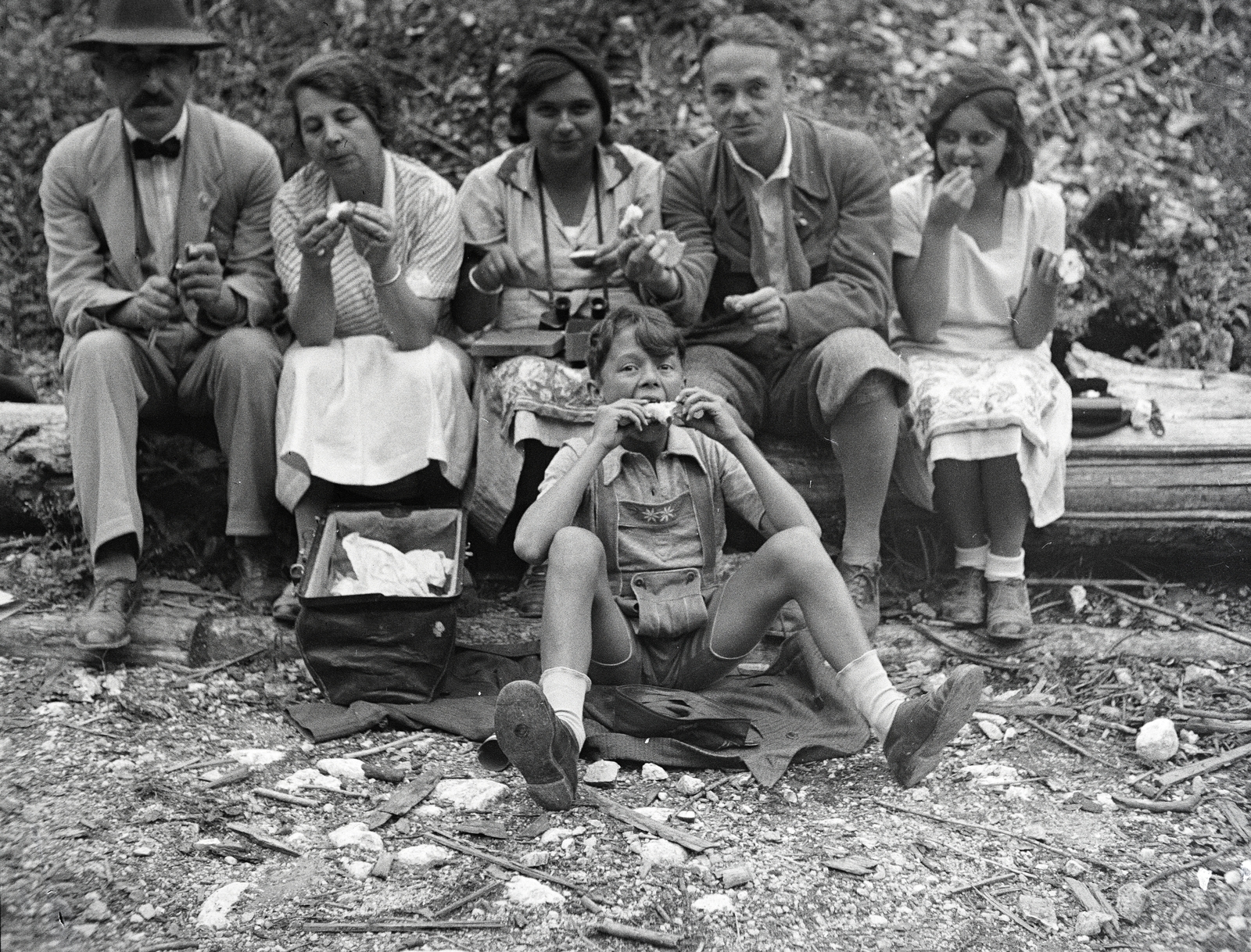 1935, Vargha Zsuzsa, excursion, picnic, Fortepan #273497
