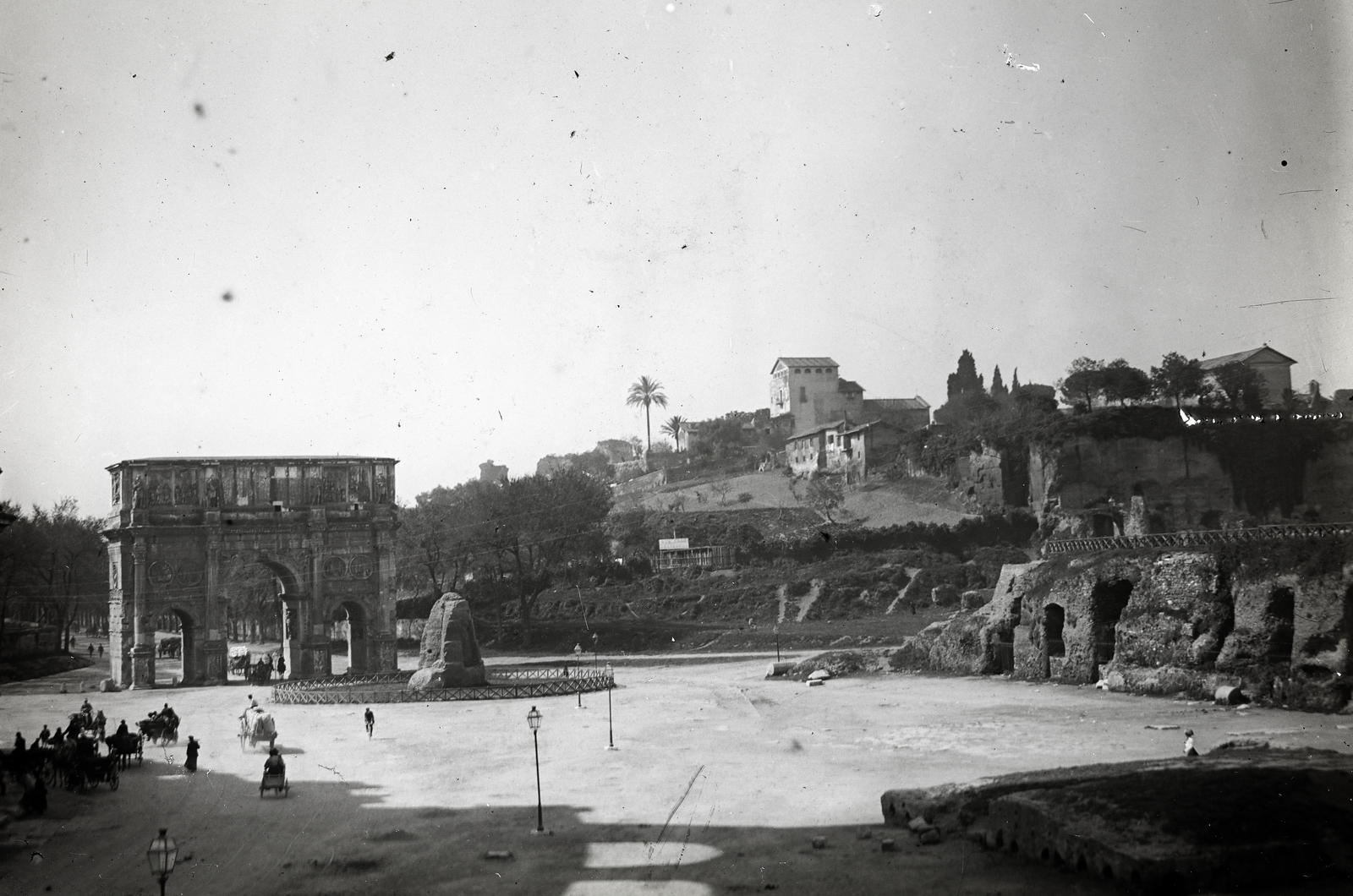 Olaszország, Róma, Constantinus császár diadalíve., 1909, Vargha Zsuzsa, antik kultúra, római birodalom, Fortepan #273540